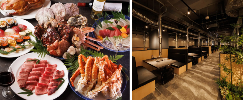 帝王蟹&和牛&握壽司